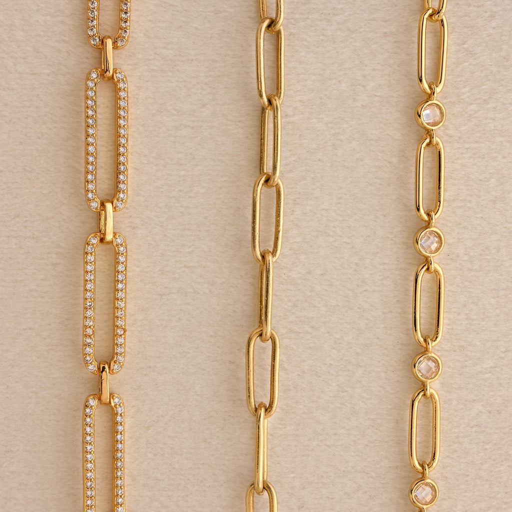 Pave Link Chain Necklace
