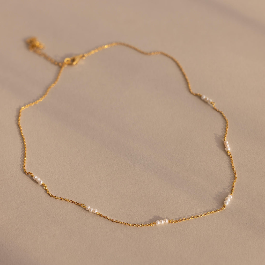 Hali Pearl Station Necklace