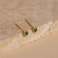 Raindrop Jade Studs