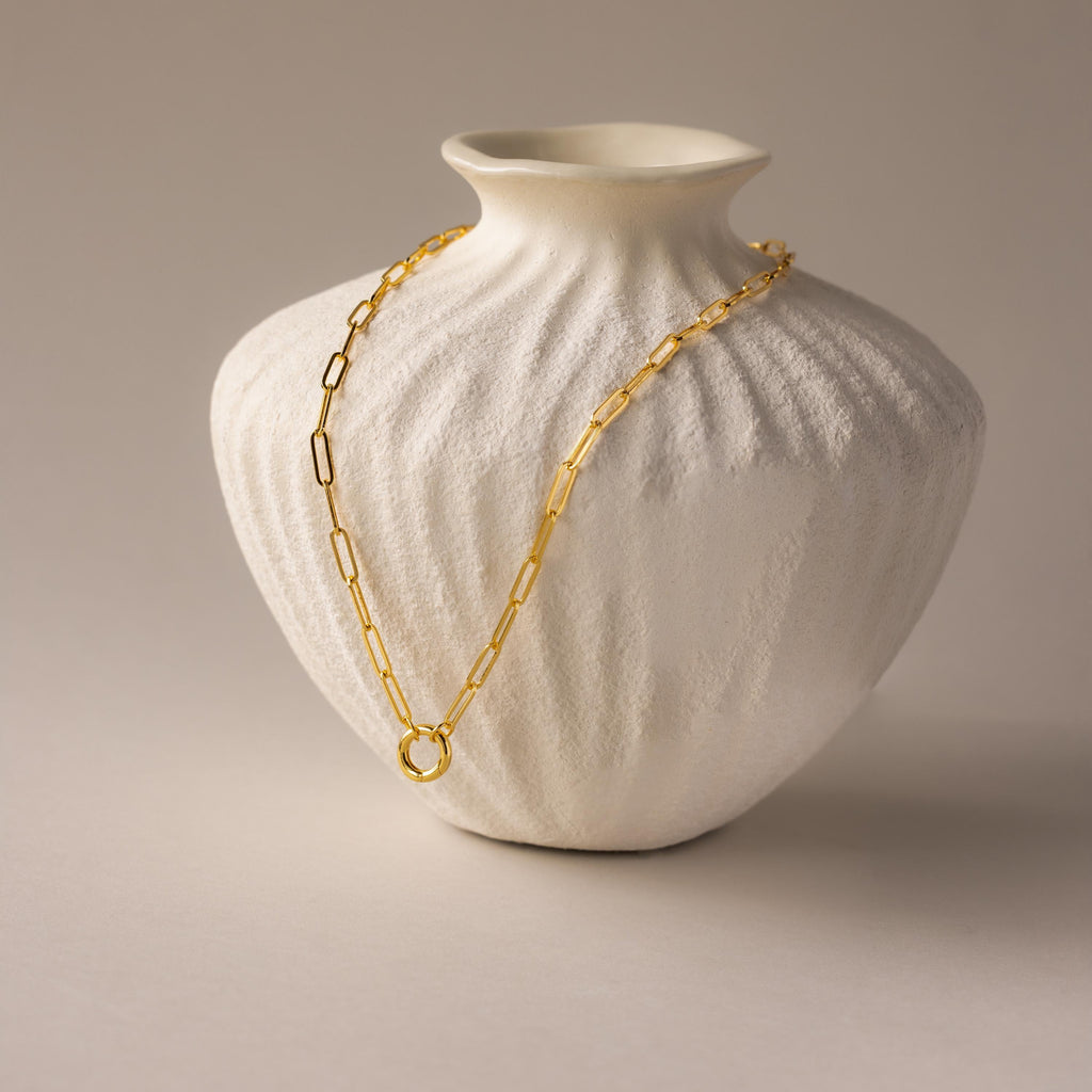 Paperclip Clasp Necklace