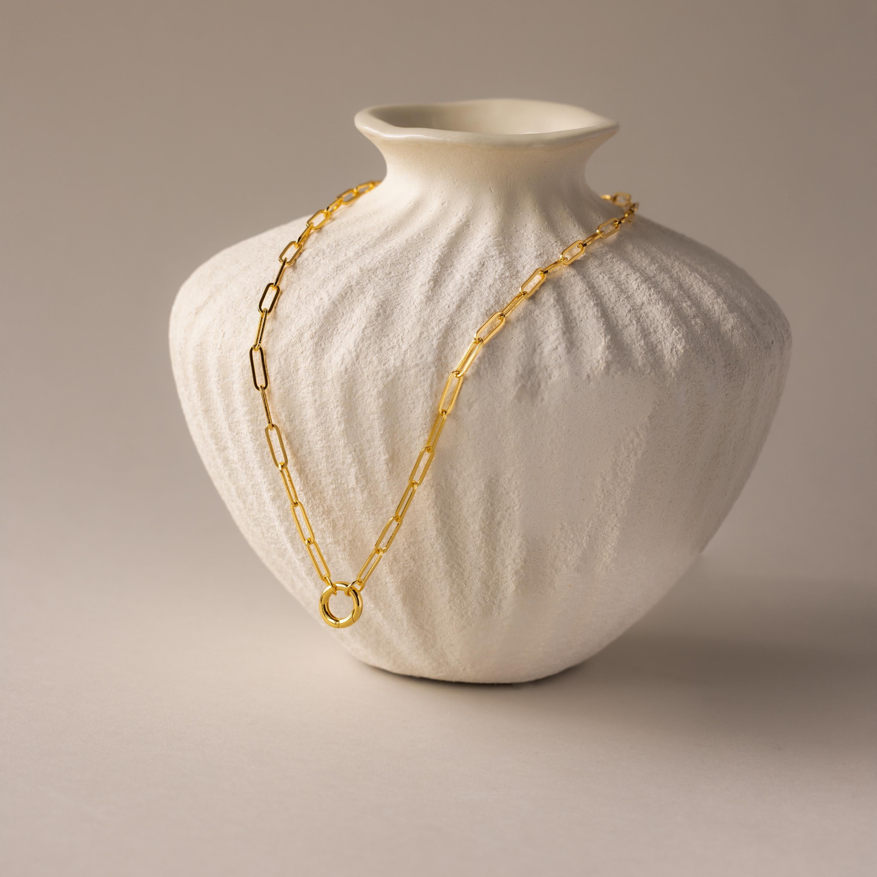 Paperclip Clasp Necklace