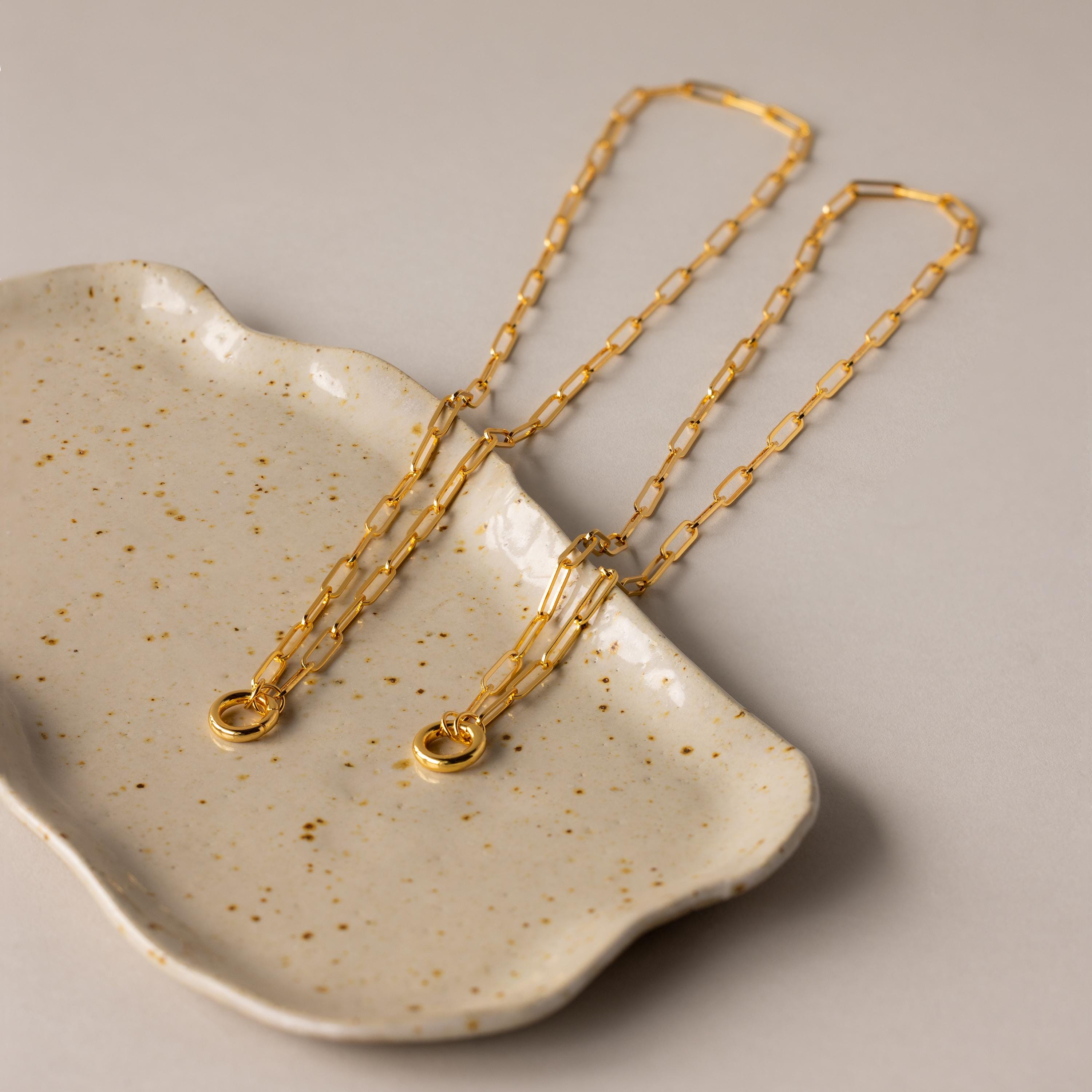 Paperclip Clasp Necklace