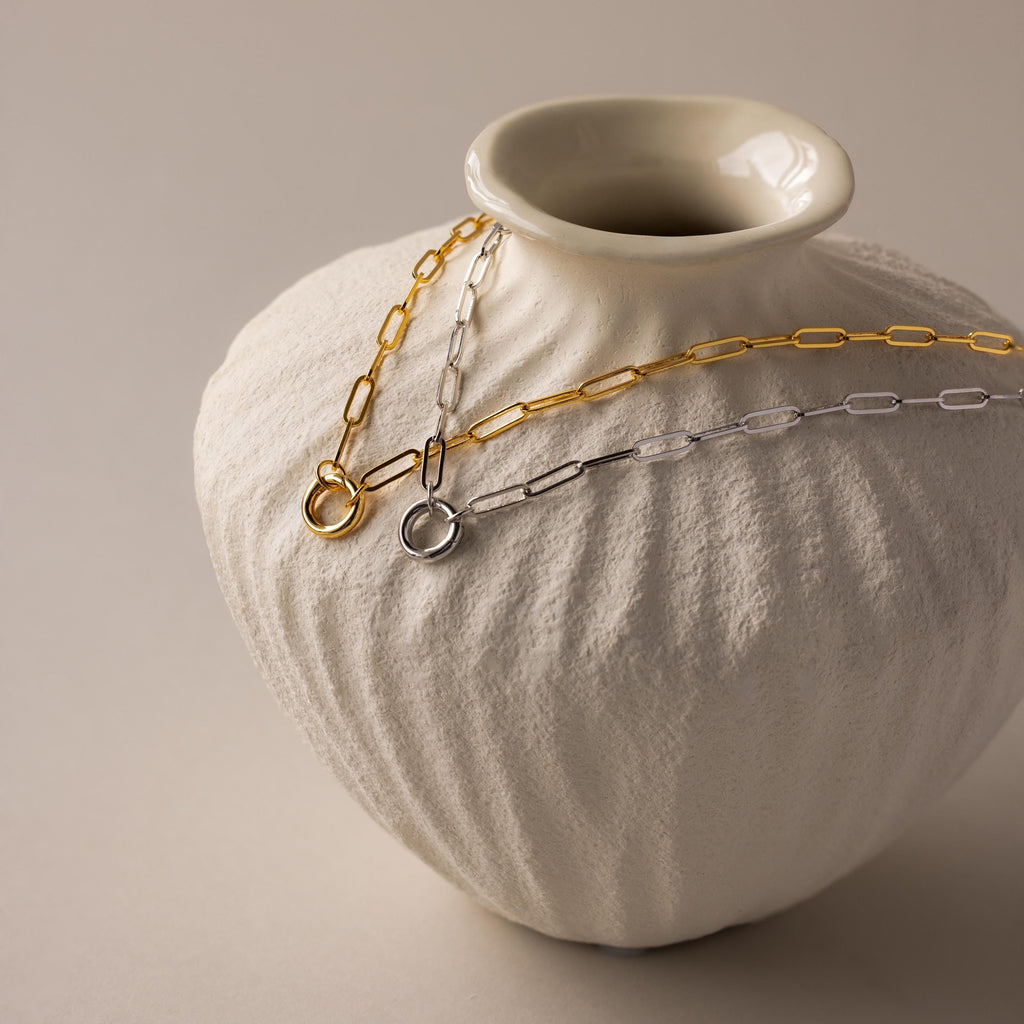 Paperclip Clasp Necklace