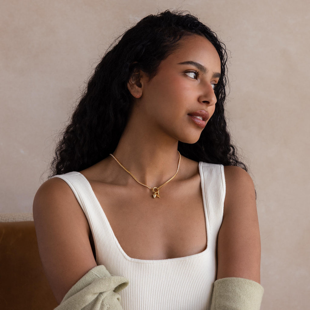 Diamond Tennis Clasp Necklace
