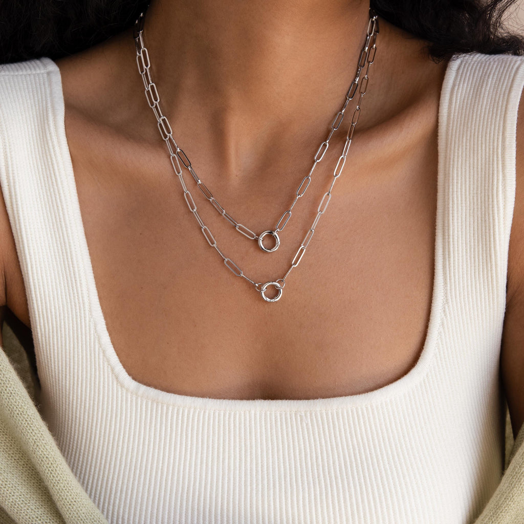 Paperclip Clasp Necklace