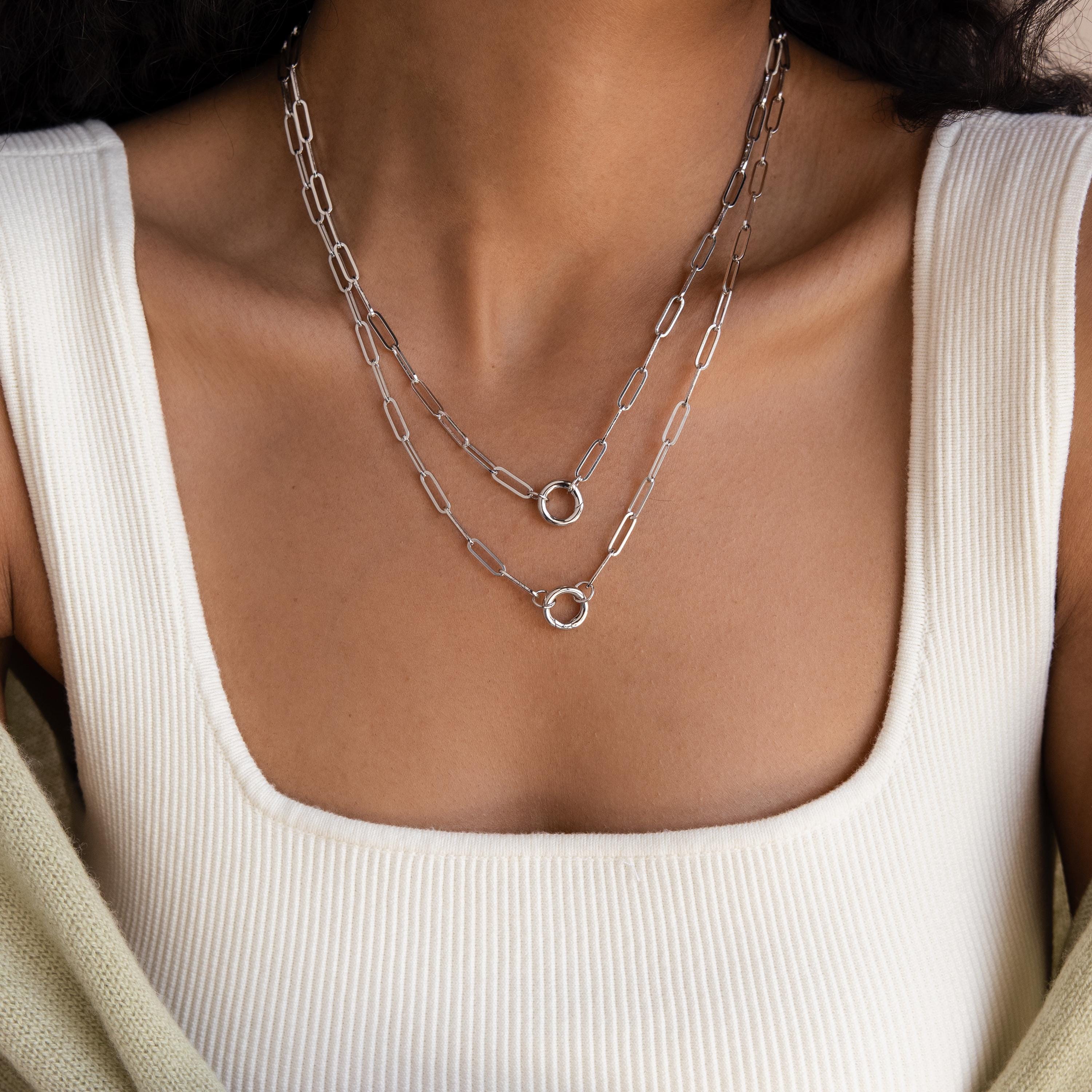 Paperclip Clasp Necklace