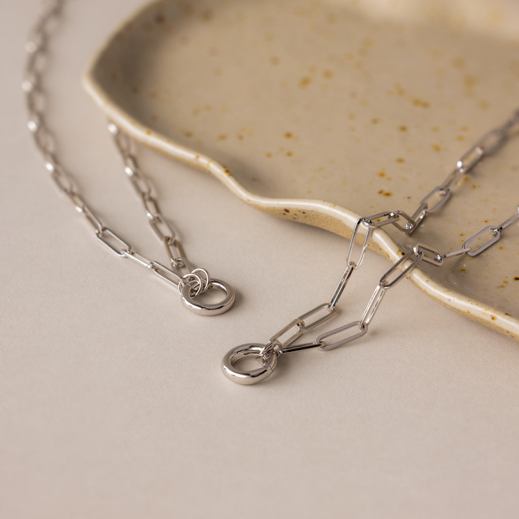 Paperclip Clasp Necklace