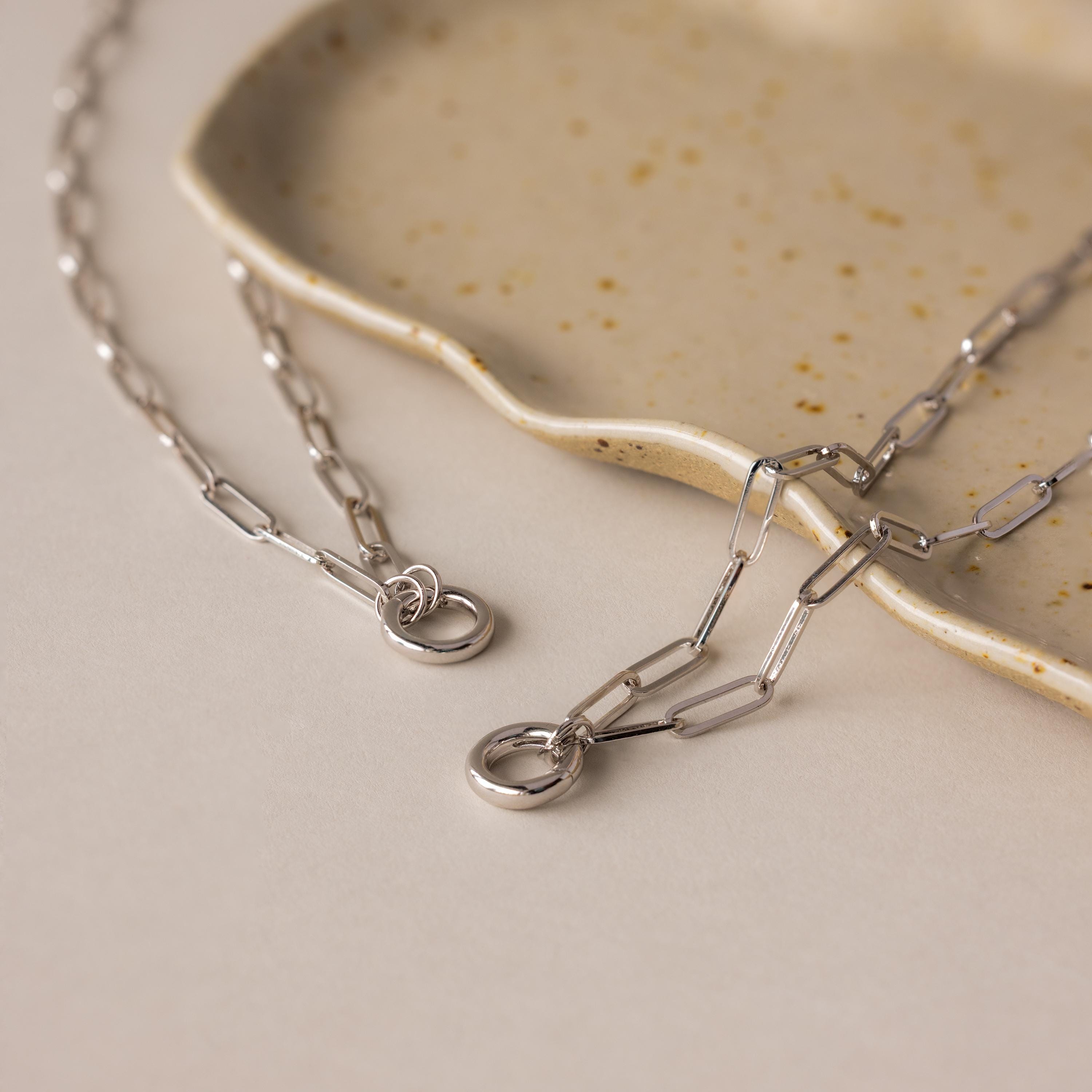 Paperclip Clasp Necklace