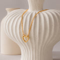 Rolo Heart Clasp Necklace