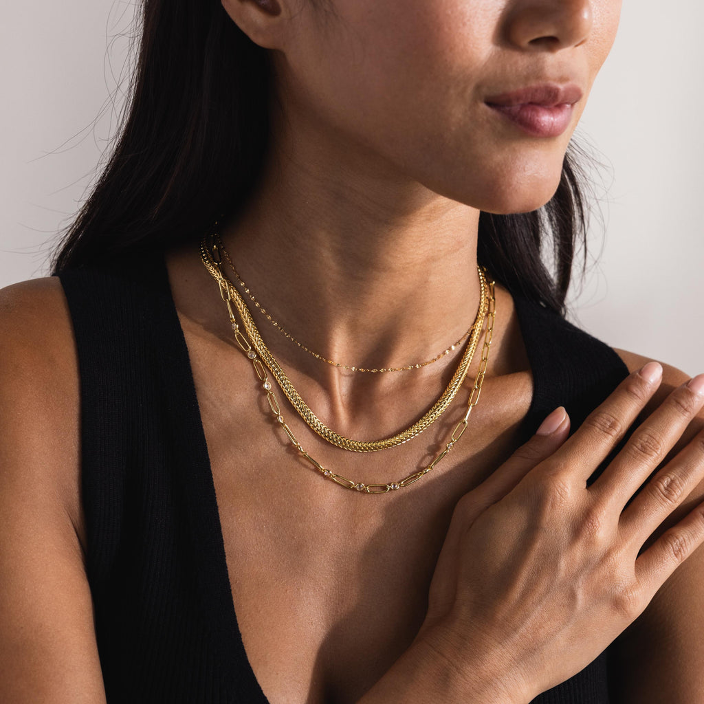 Thick Mesh Chain Necklace