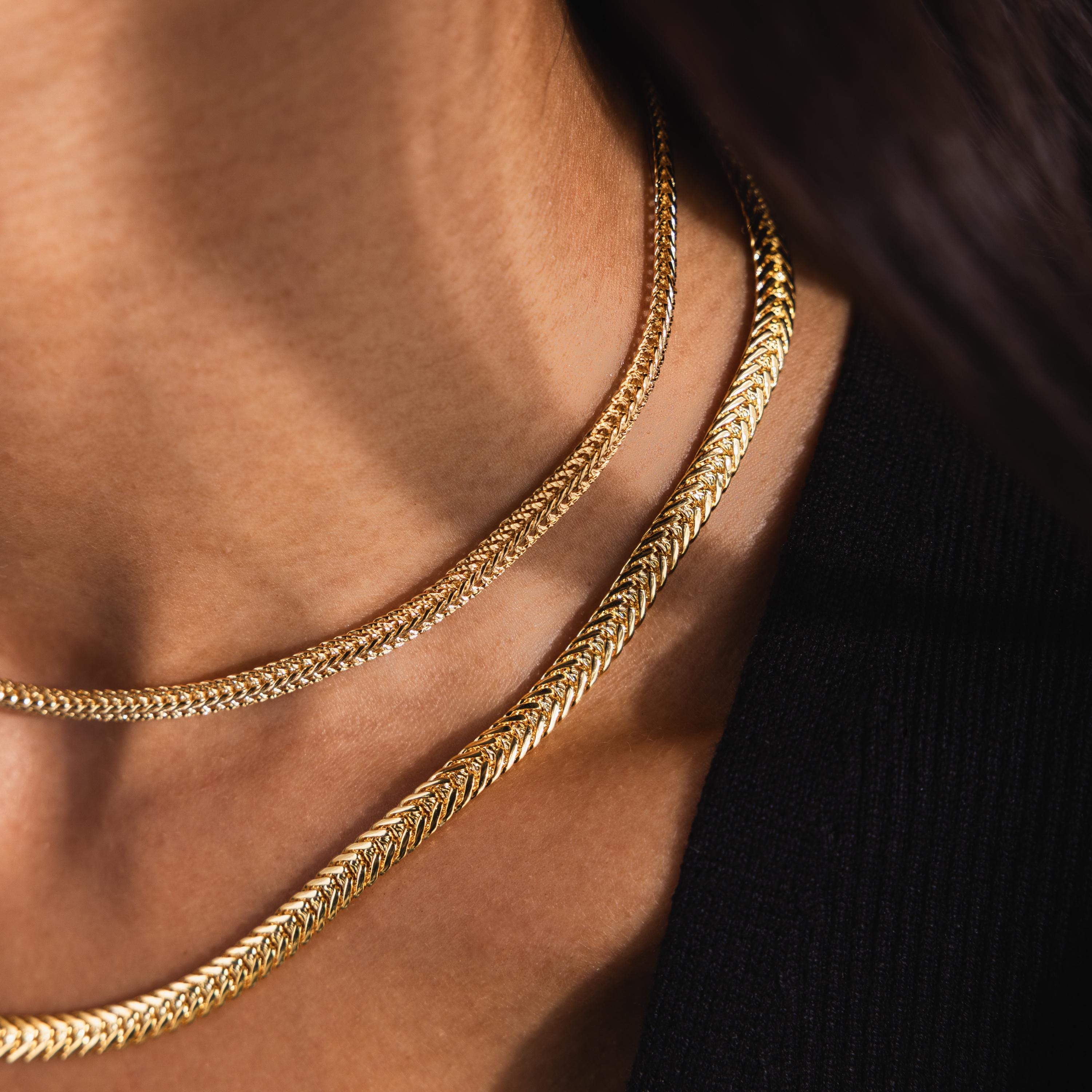 Thick Mesh Chain Necklace