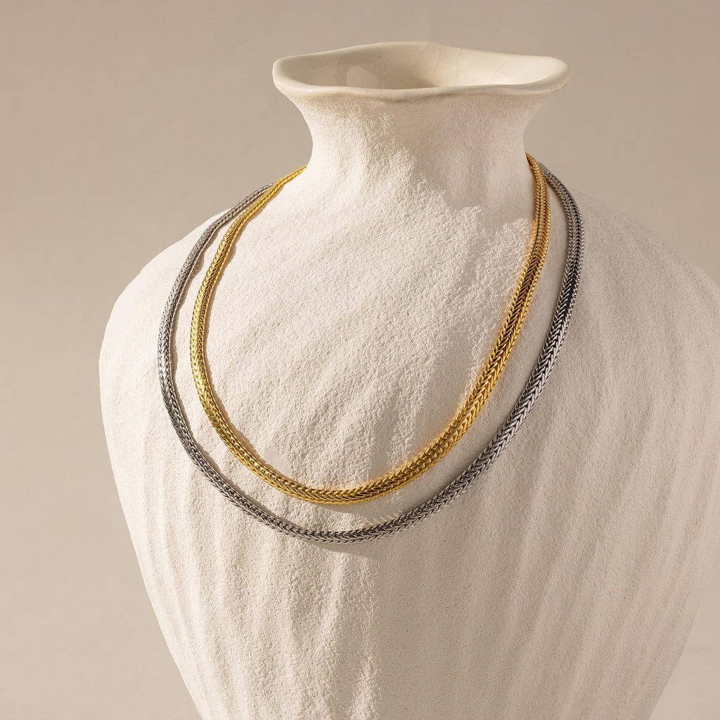 Thick Mesh Chain Necklace