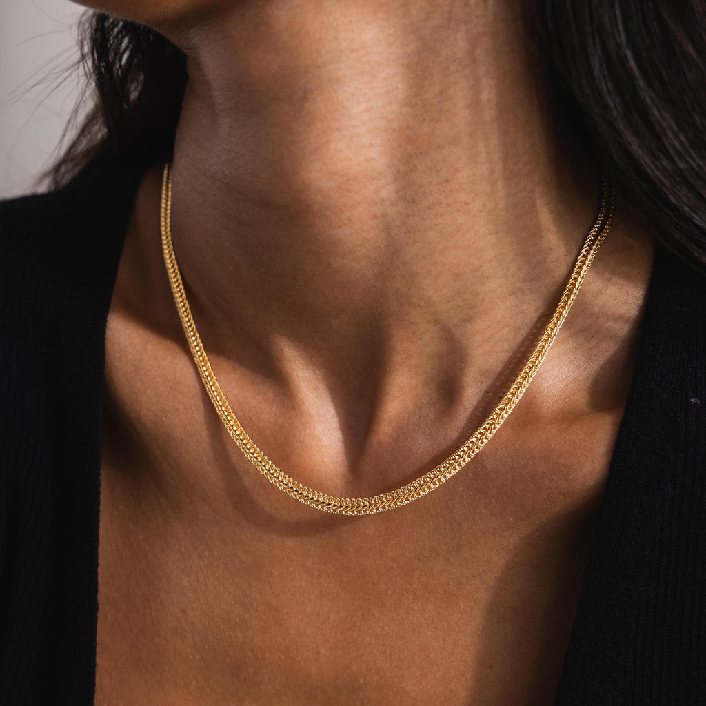 Thin Mesh Chain Necklace