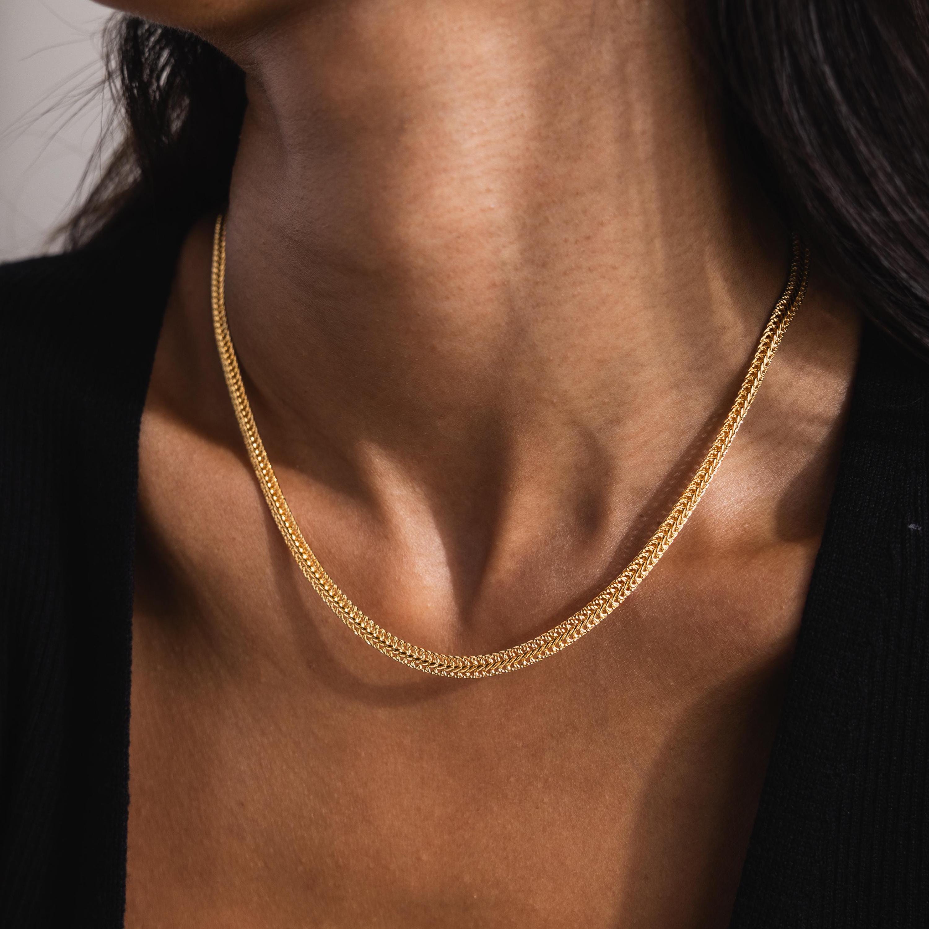 Thin Mesh Chain Necklace