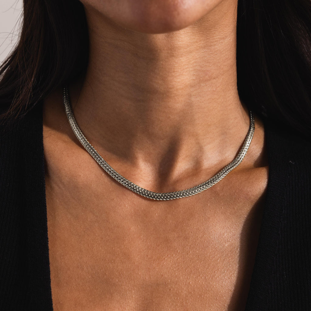 Thick Mesh Chain Necklace