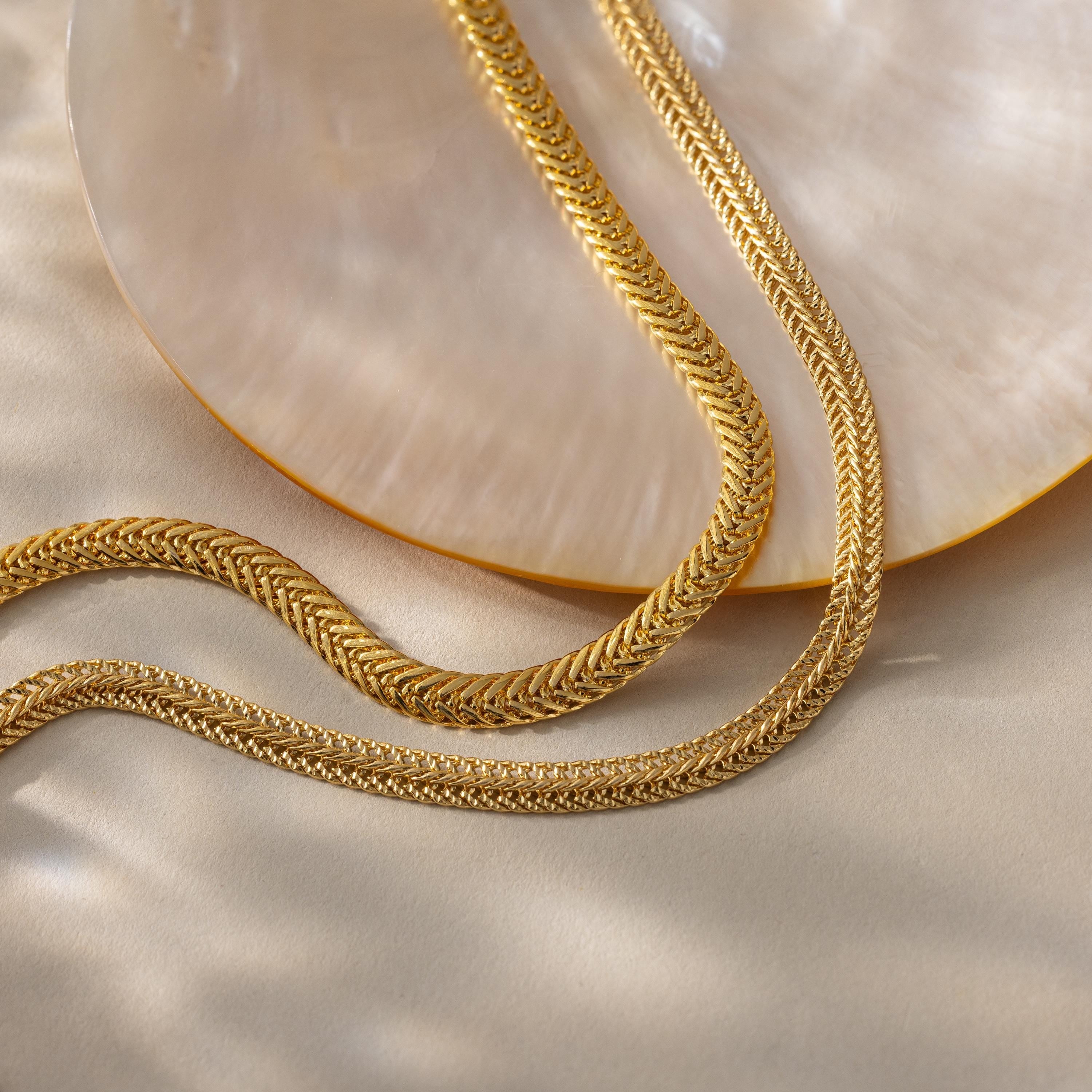Thick Mesh Chain Necklace