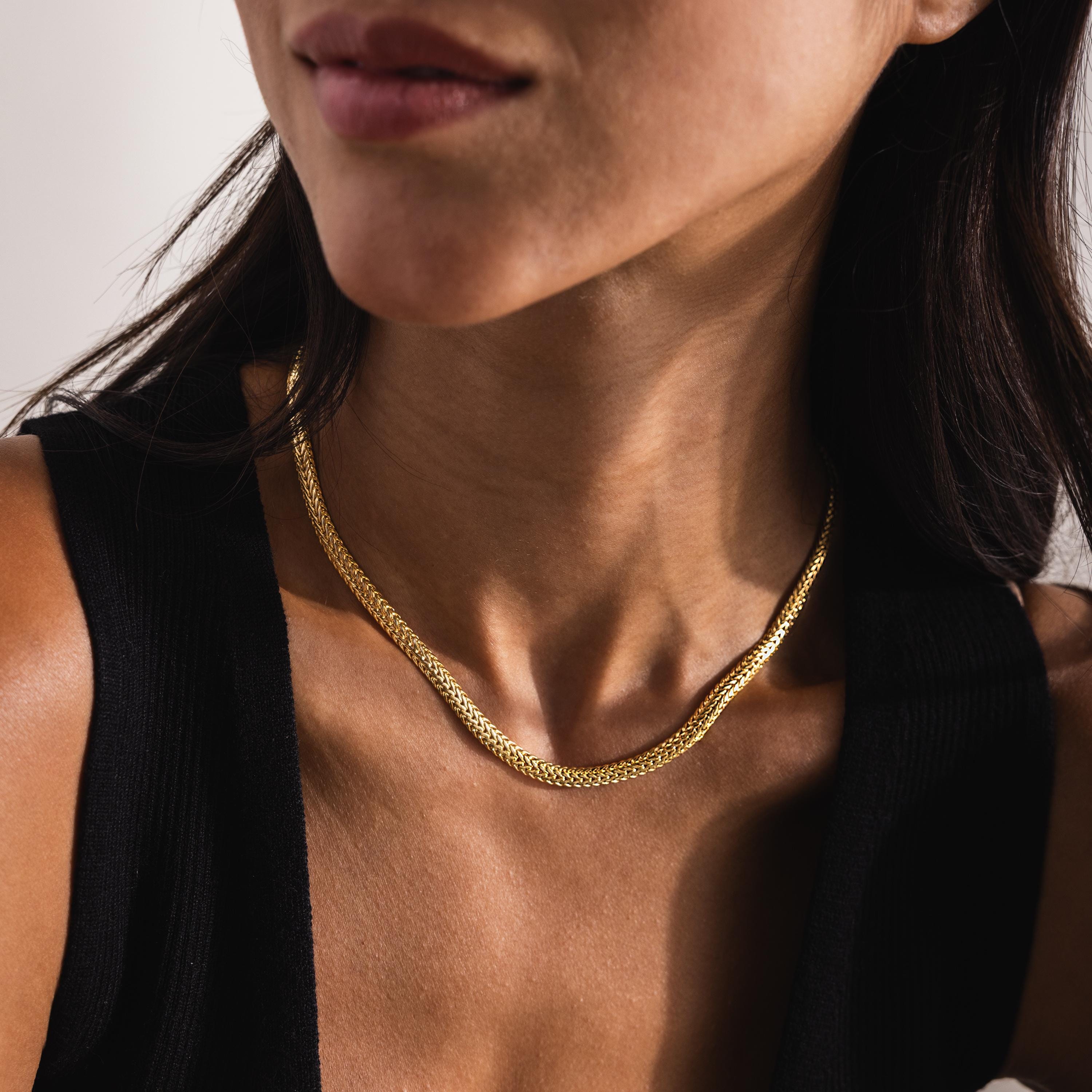 Thick Mesh Chain Necklace
