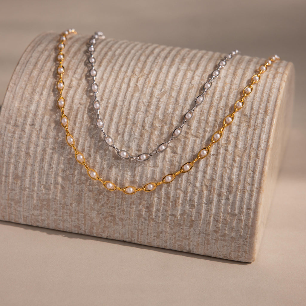 Eternity Pearl Choker Necklace