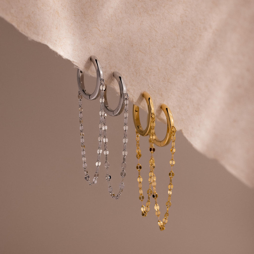 Mirror Chain Huggies
