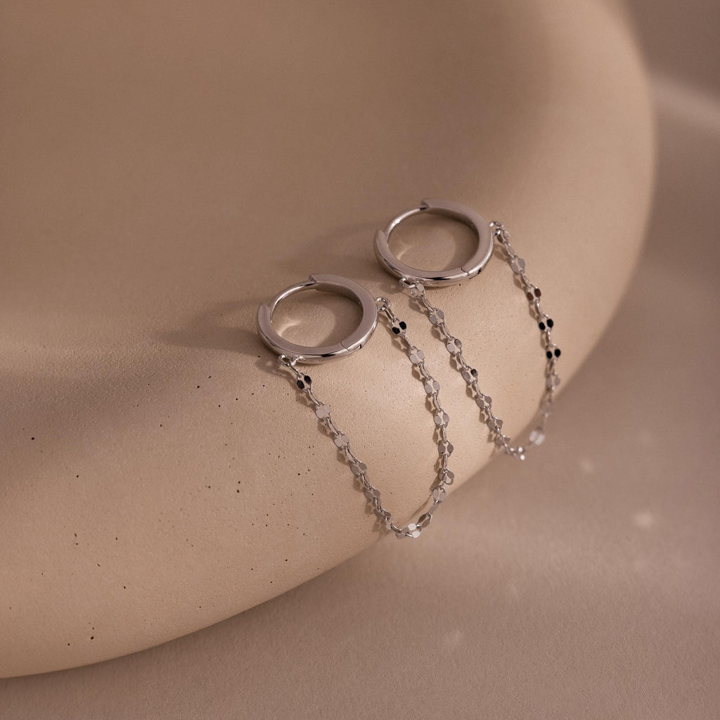 Mirror Chain Huggies