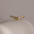 Zen Diamond Curve Ring