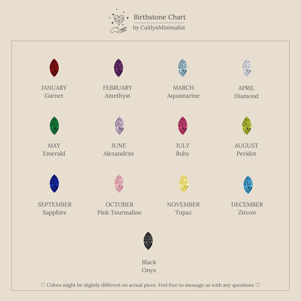 Marquise Birthstone & Pearl Studs