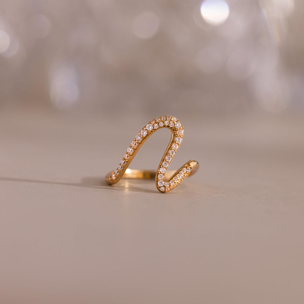 Pave Wave Ring