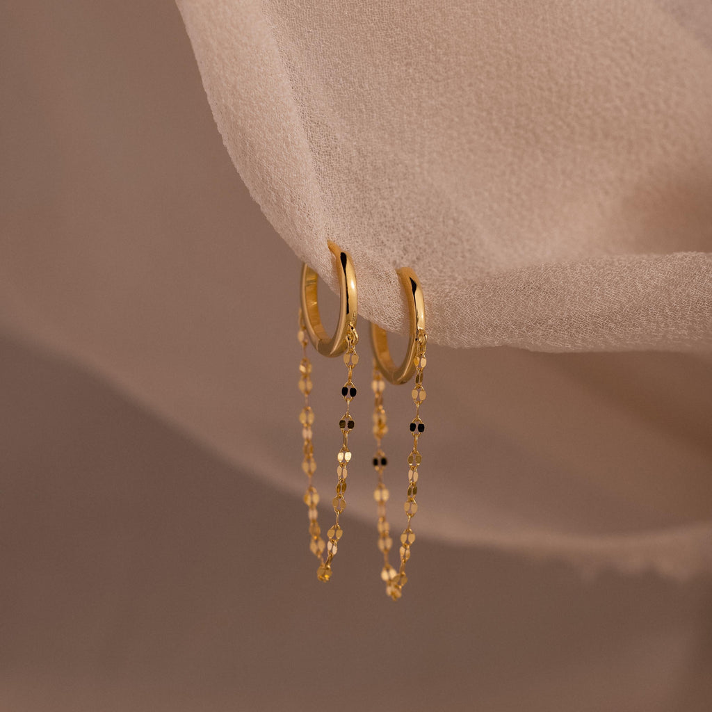Mirror Chain Huggies