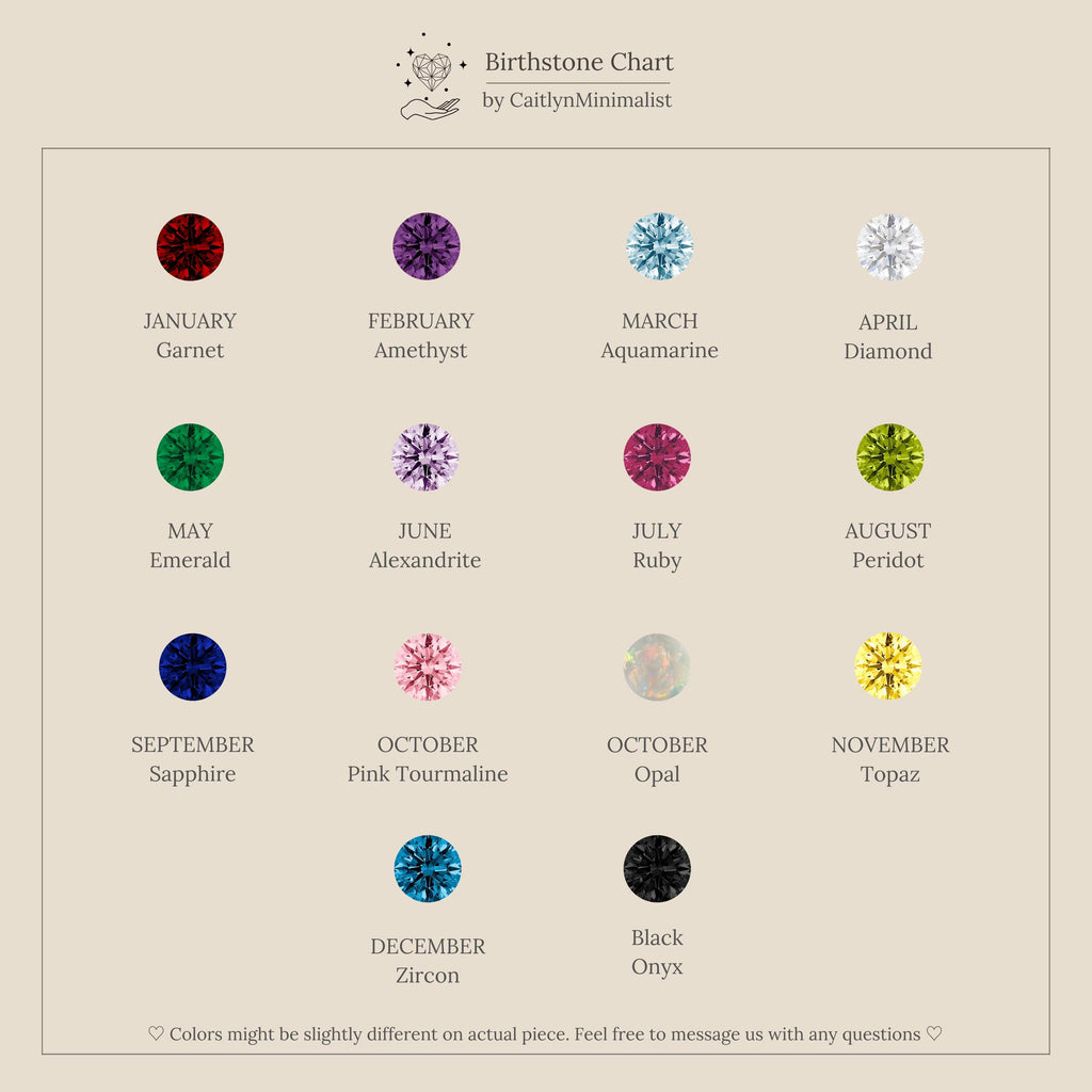 Duo Birthstone Tennis Linked Ring Set