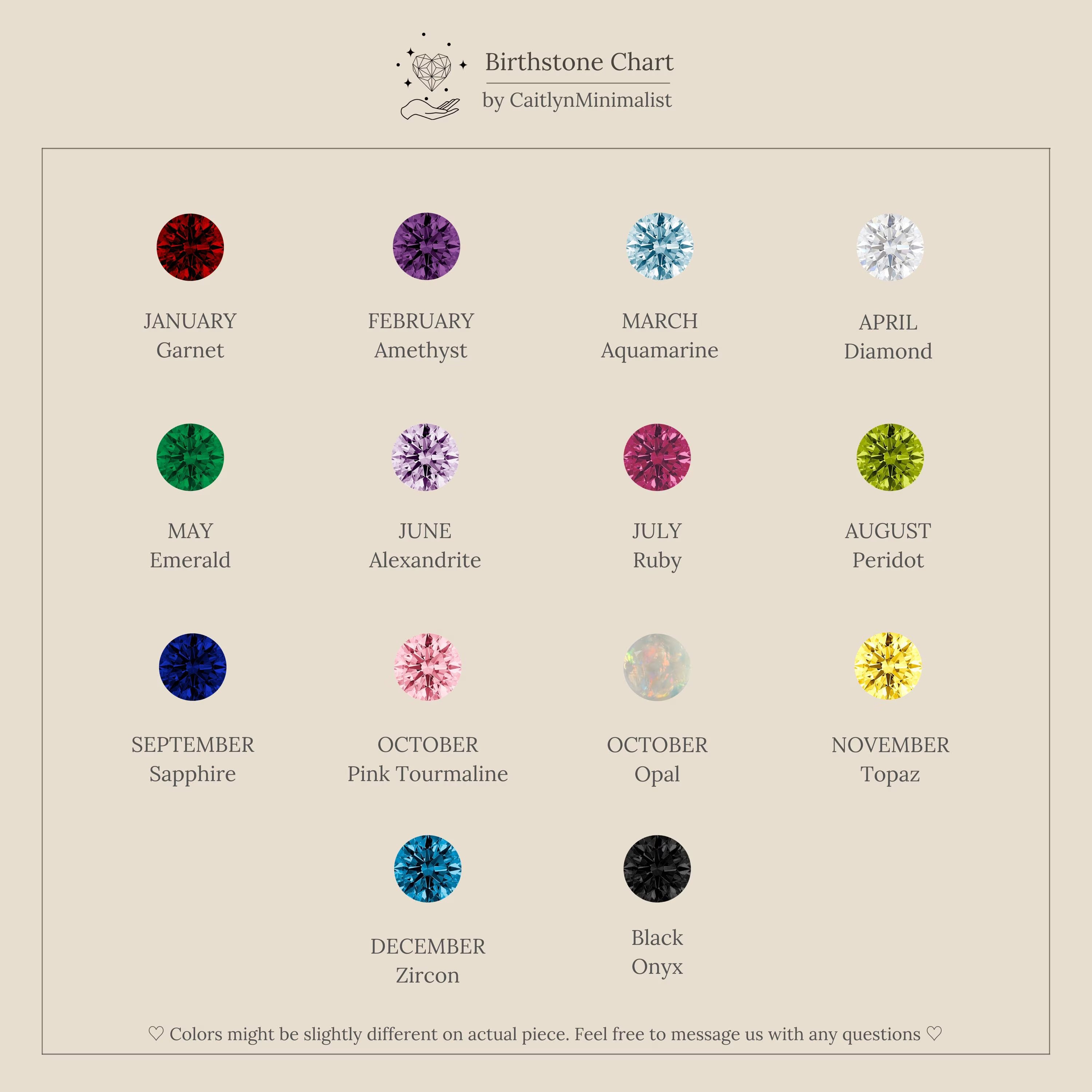 Duo Birthstone Tennis Linked Ring Set