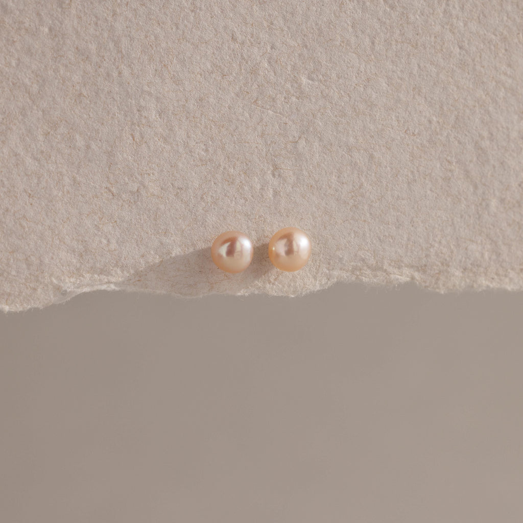 Pink Pearl Studs