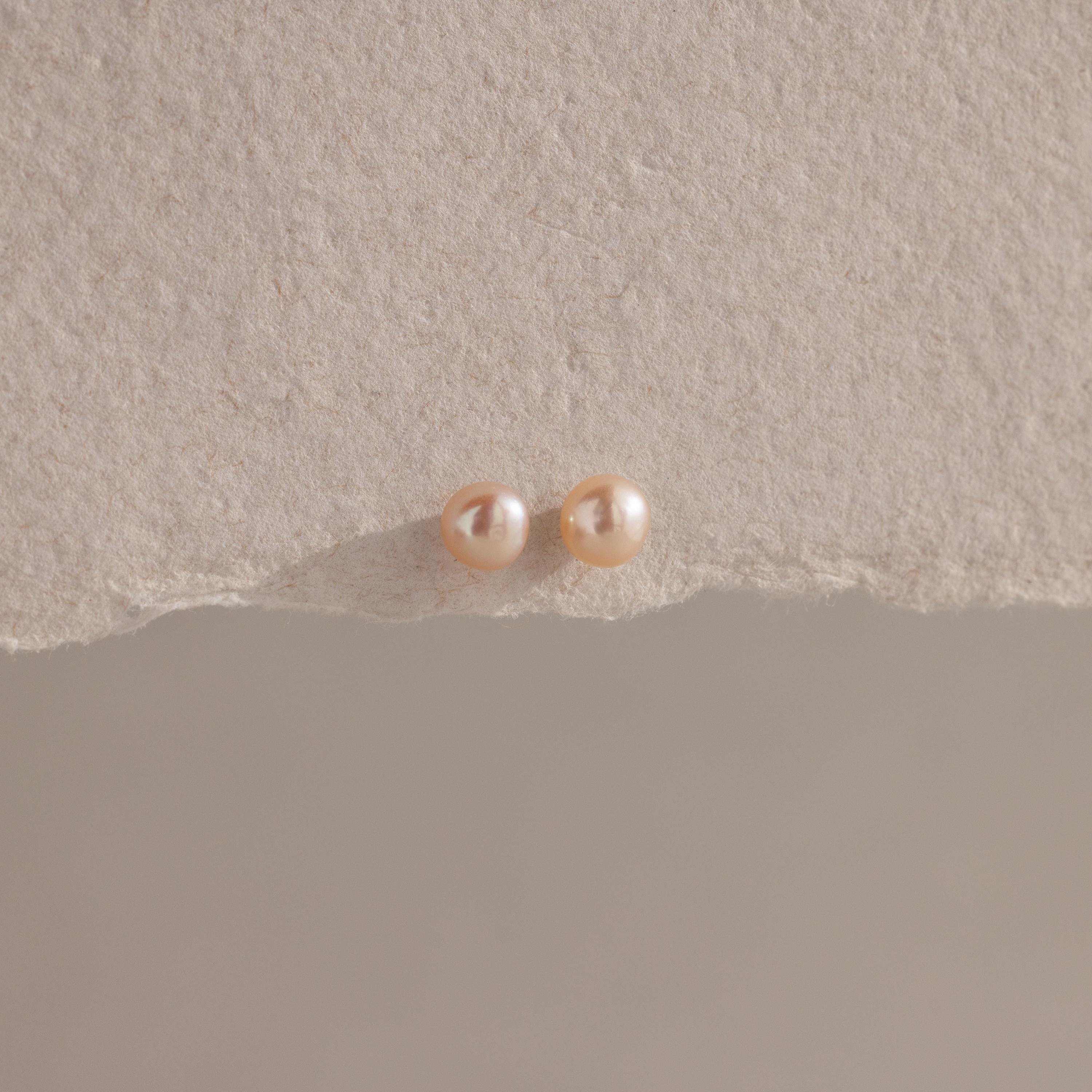 Pink Pearl Studs