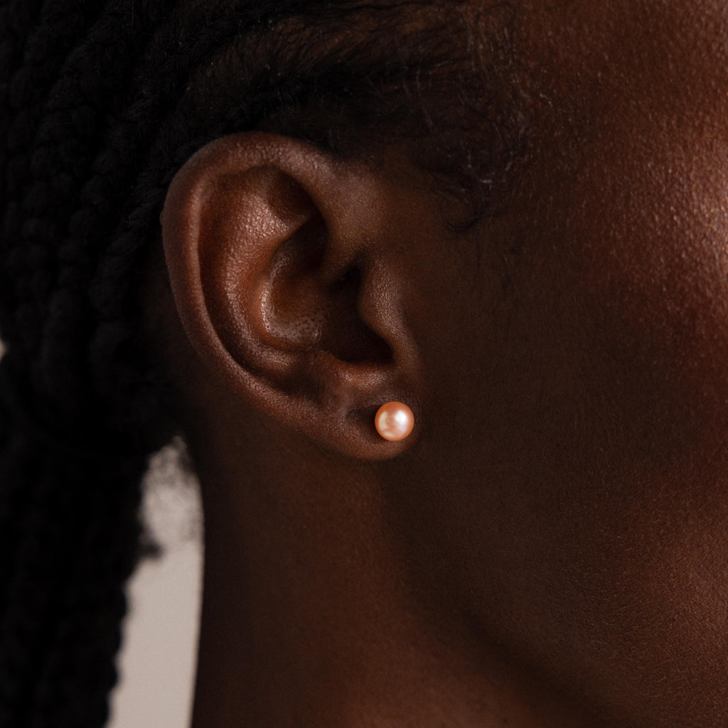 Pink Pearl Studs