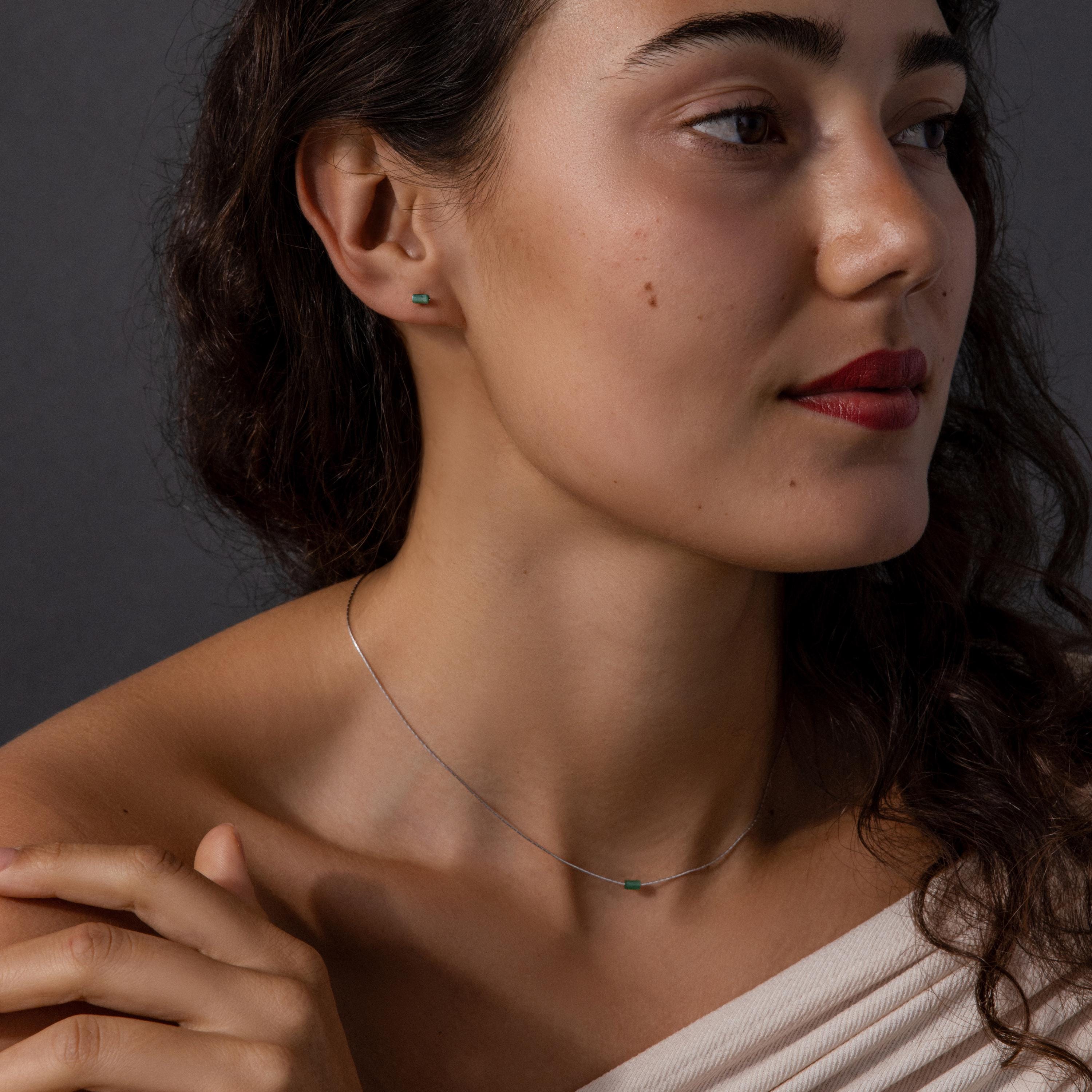 Jade Bar Jewelry Set