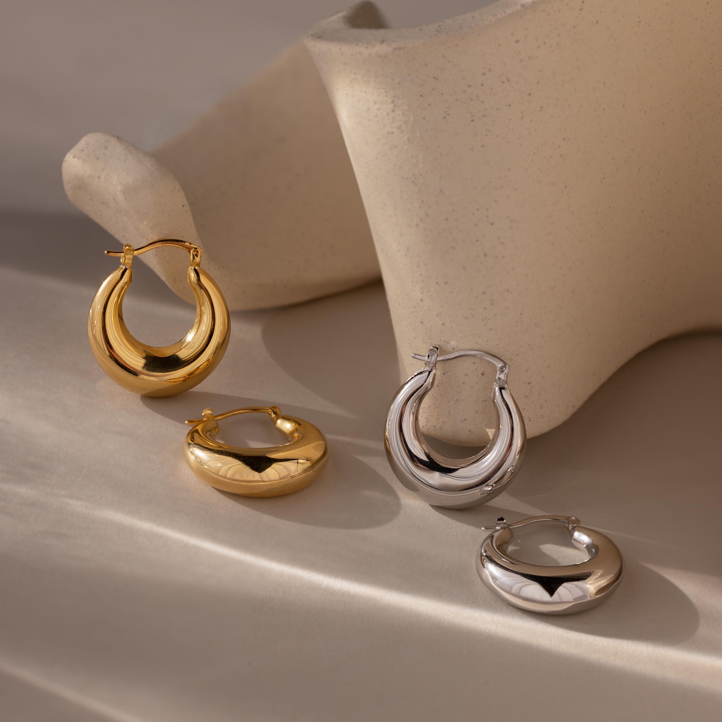 Sculpted Hoops