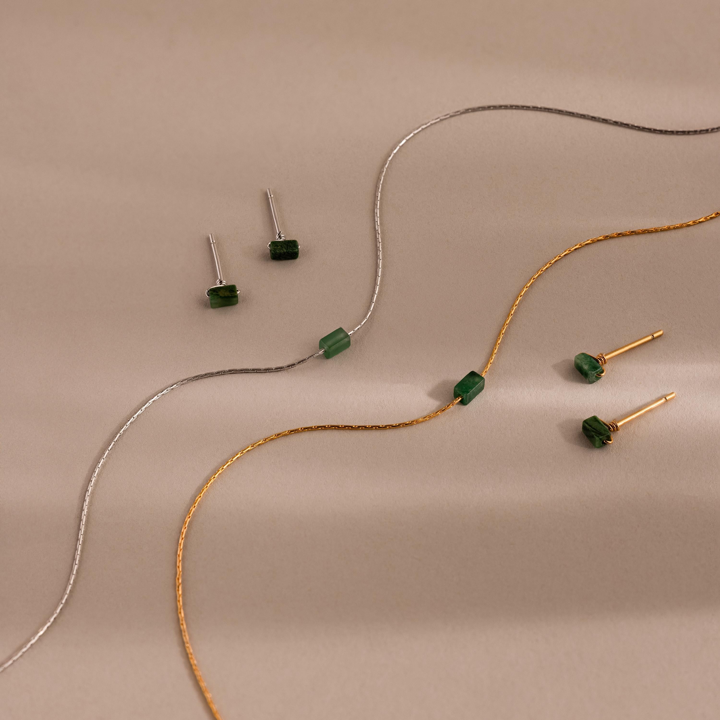 Jade Bar Jewelry Set