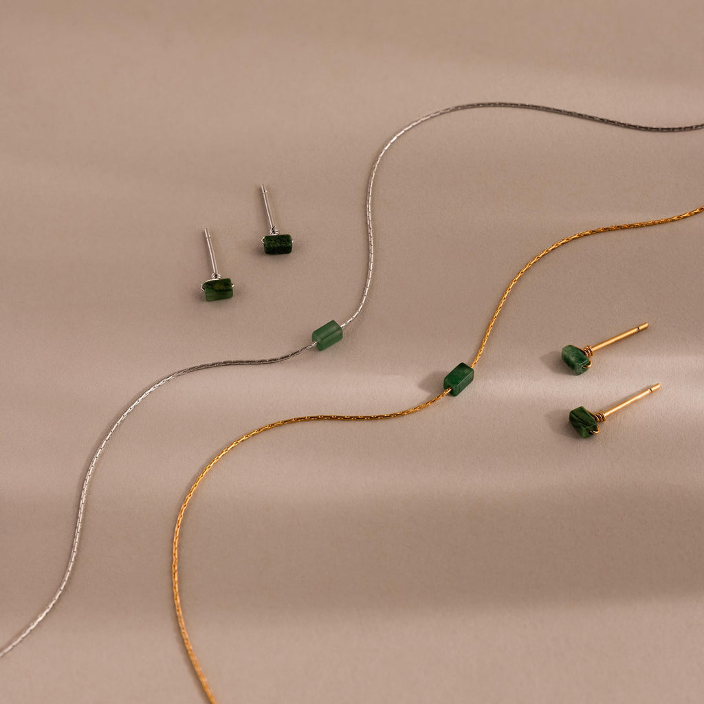 Jade Bar Jewelry Set