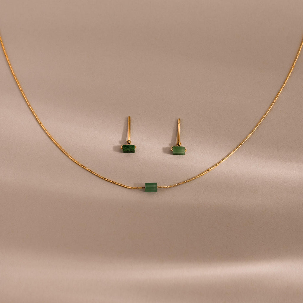 Jade Bar Jewelry Set