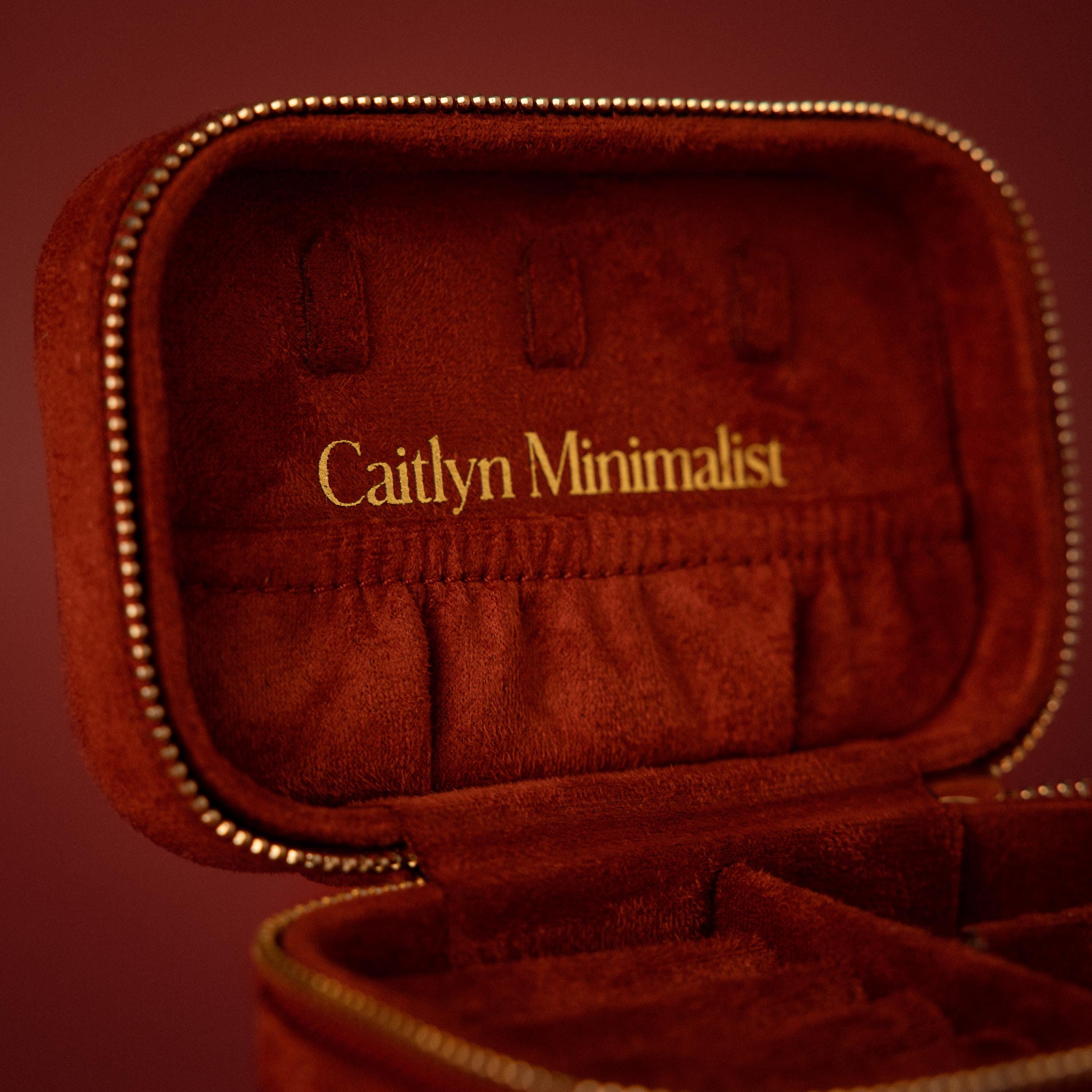 Cherry Red Velvet Jewelry Case