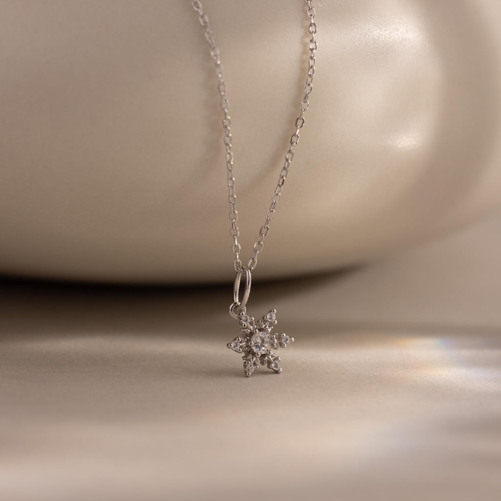 Diamond Snowflake Necklace