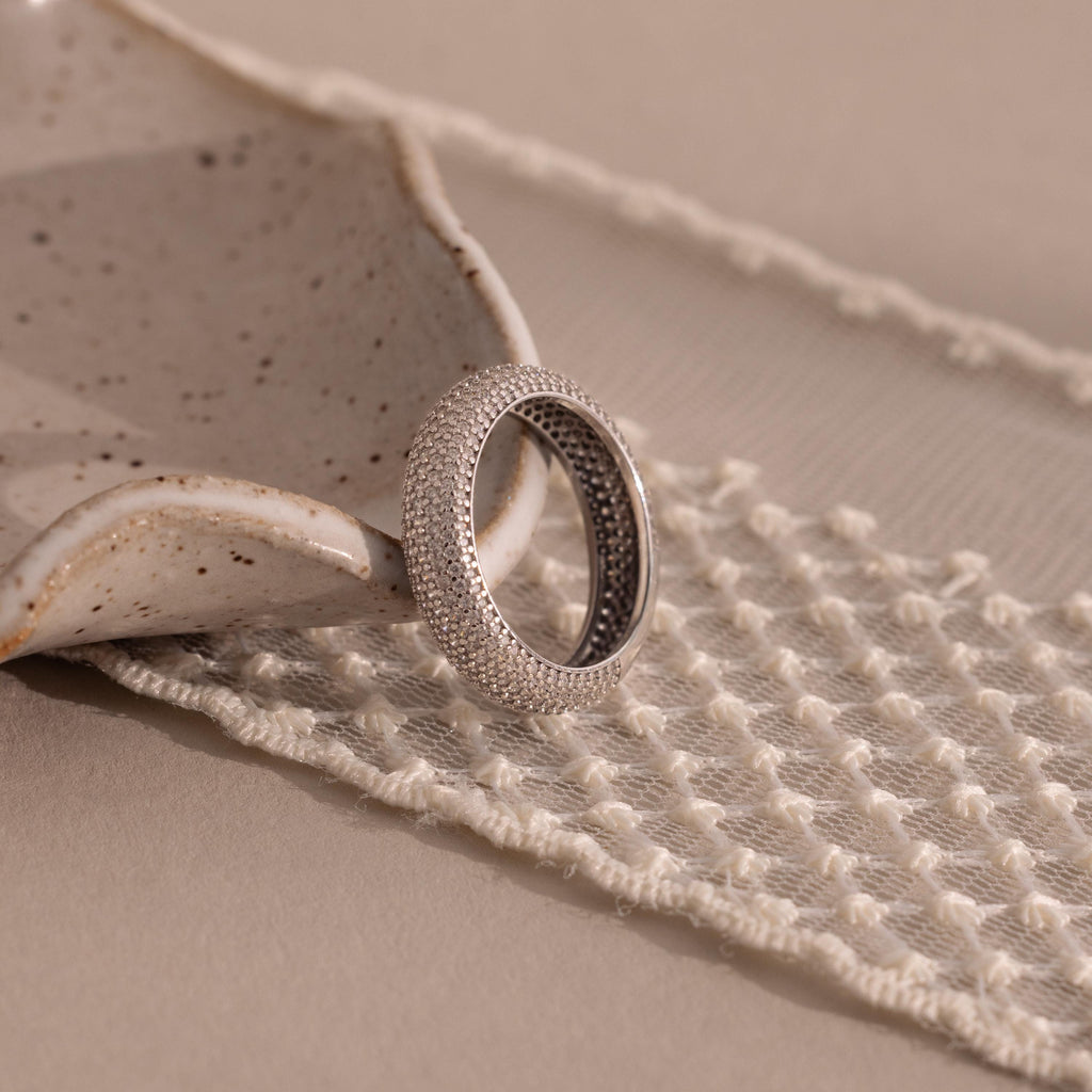 Bold Pave Stacking Ring