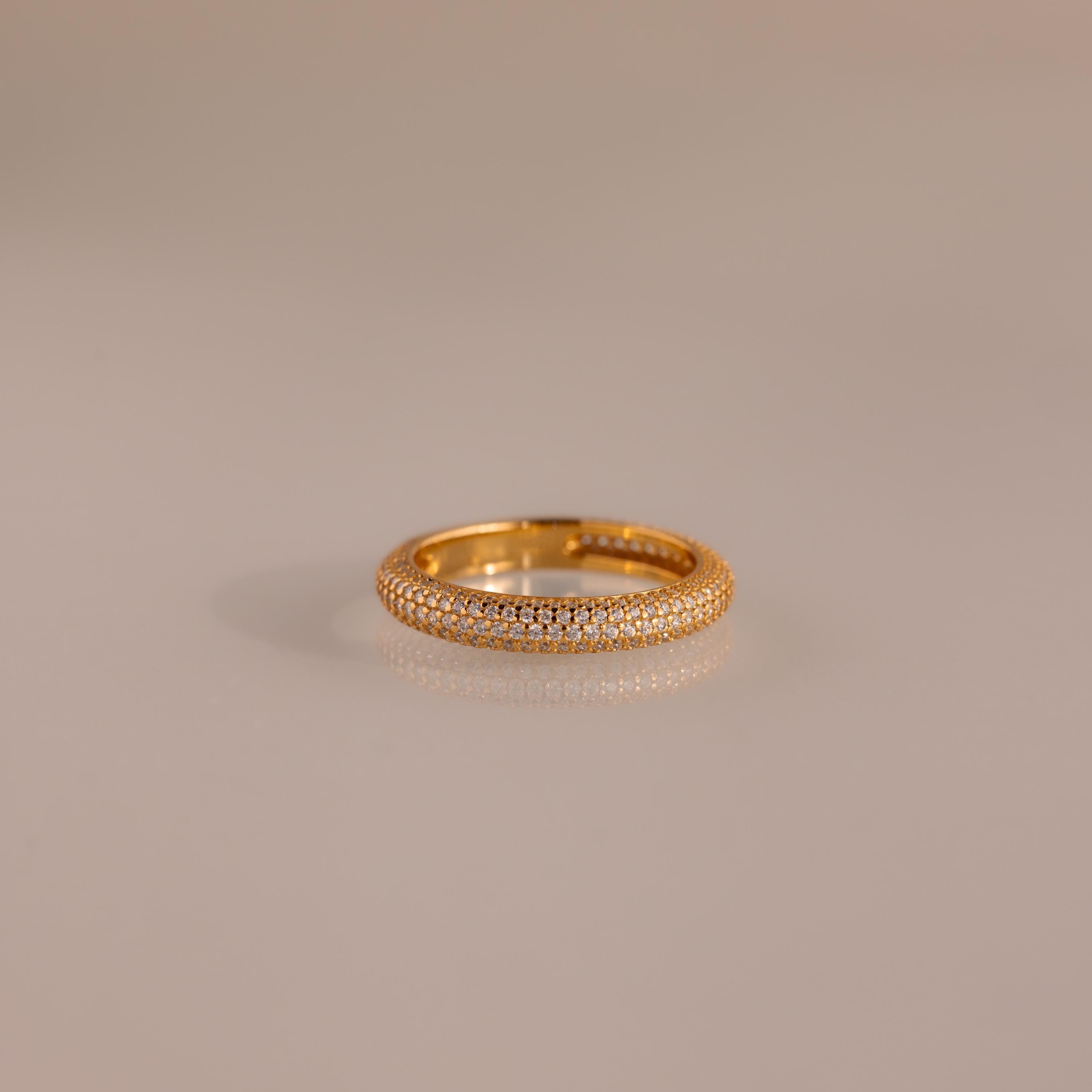 Skinny Pave Stacking Ring