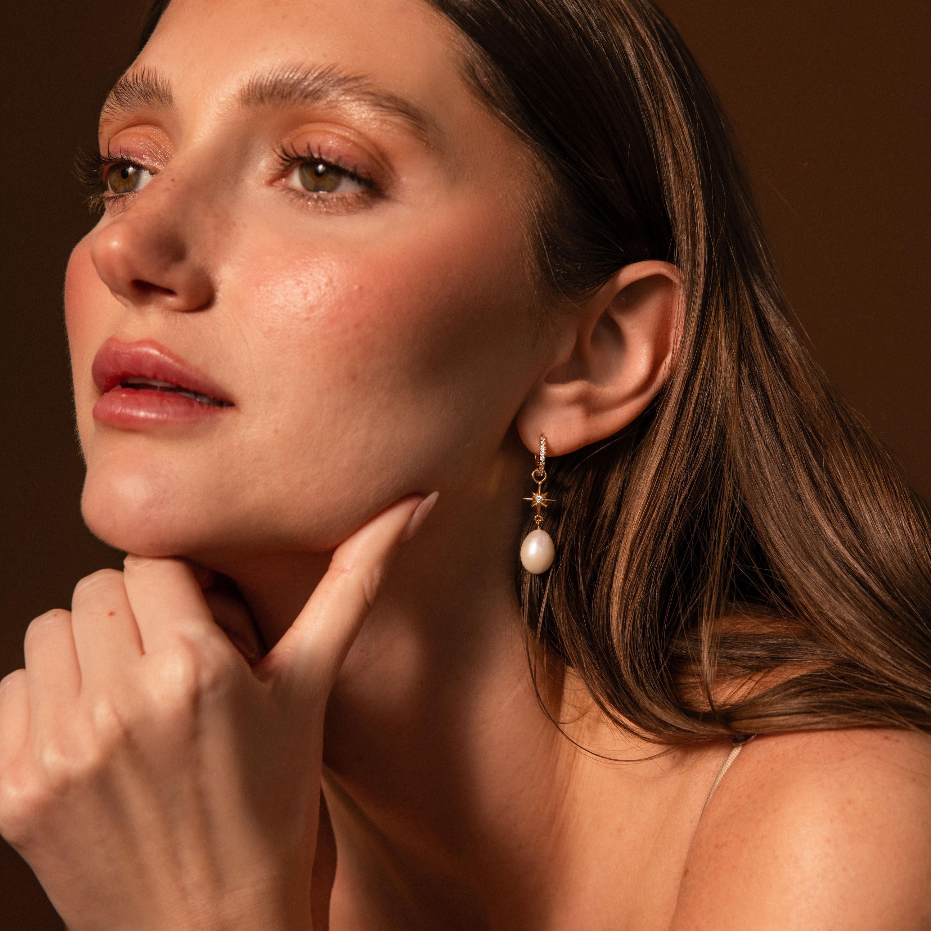 North Star Pearl Hoops