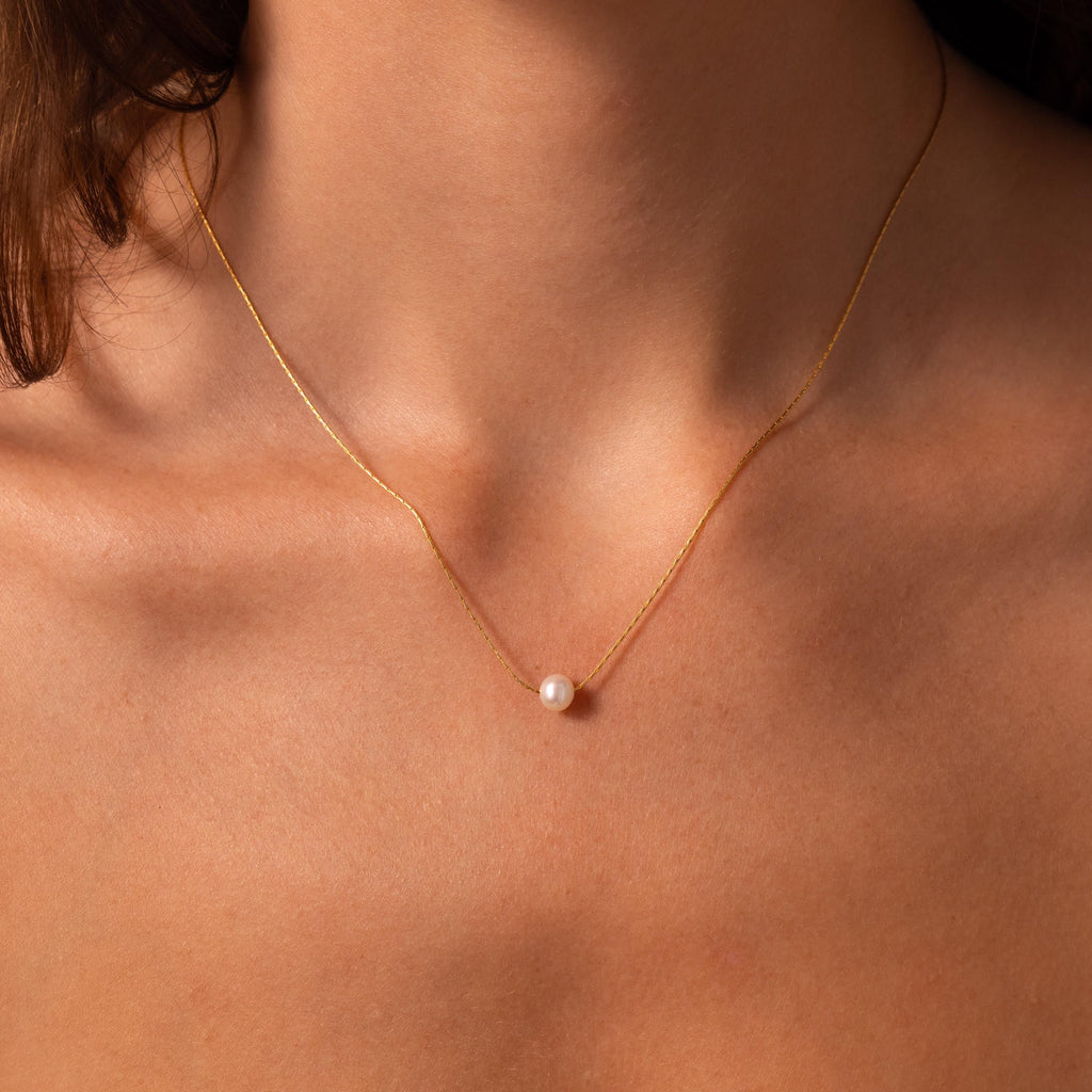 Tiny Pearl Dot Necklace