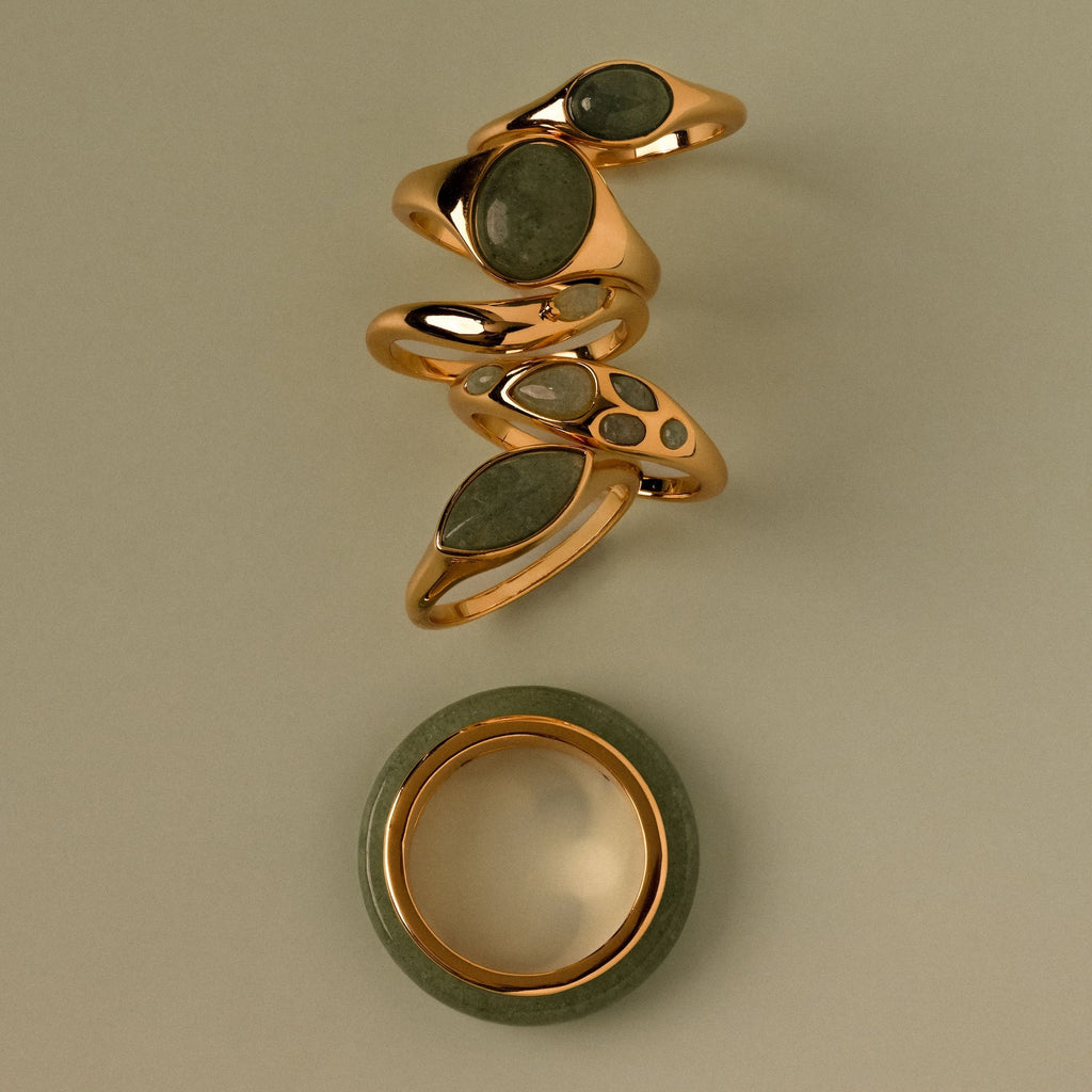 Jade Dewdrop Ring