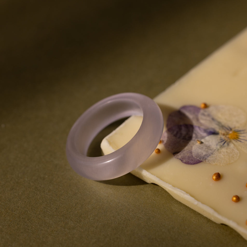 Skinny Gemstone Band Ring
