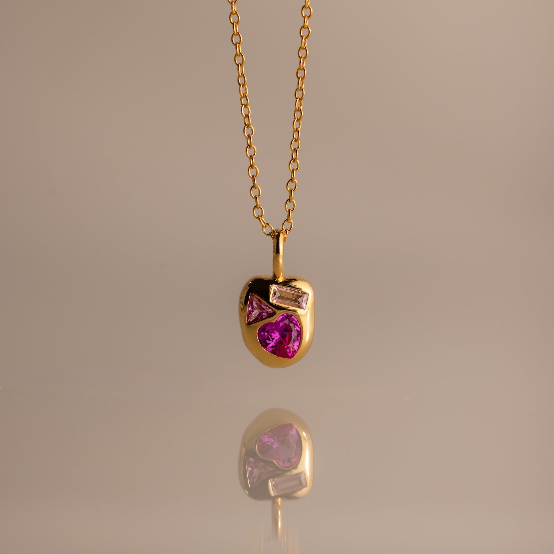 Mixed Birthstone Capsule Necklace
