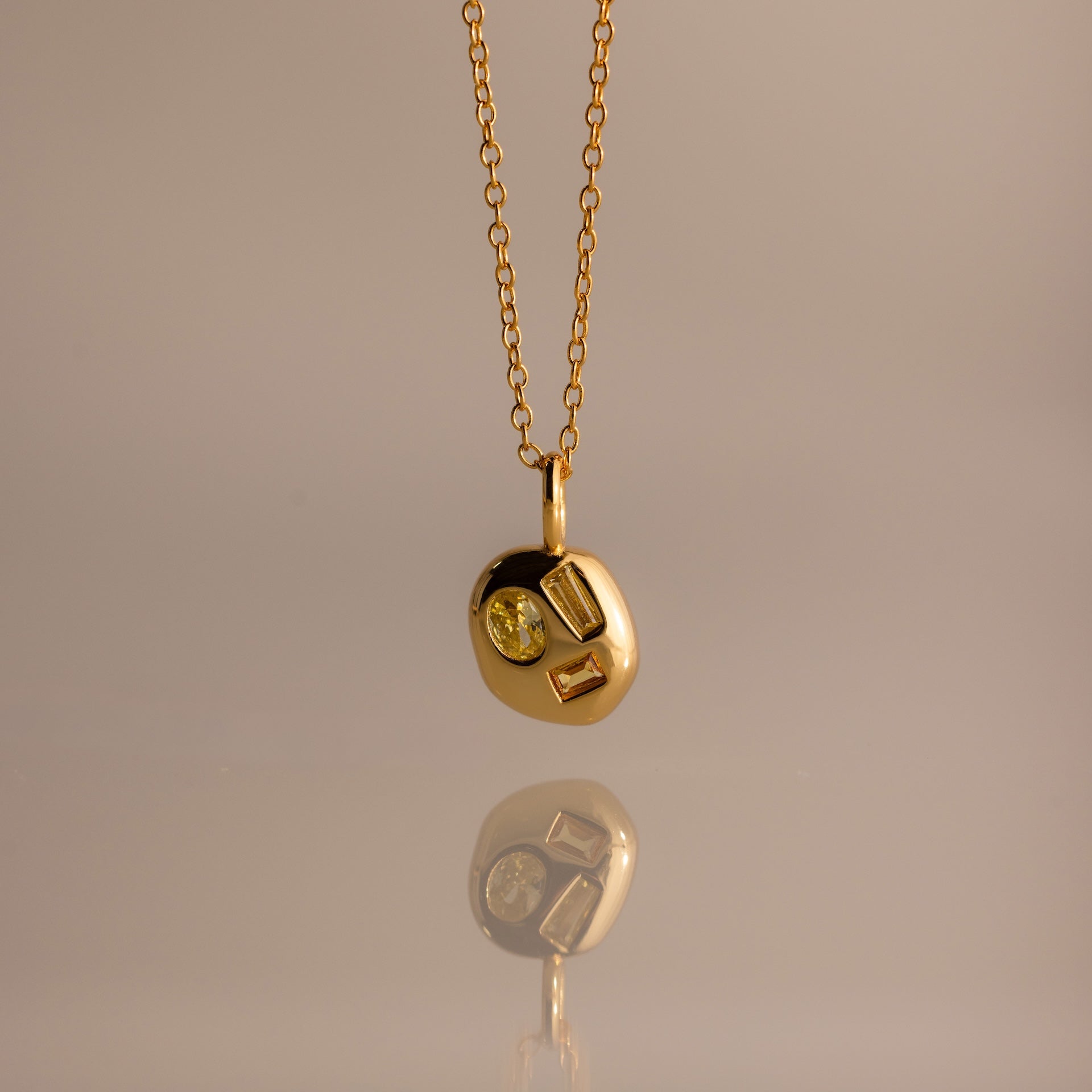 Mixed Birthstone Capsule Necklace