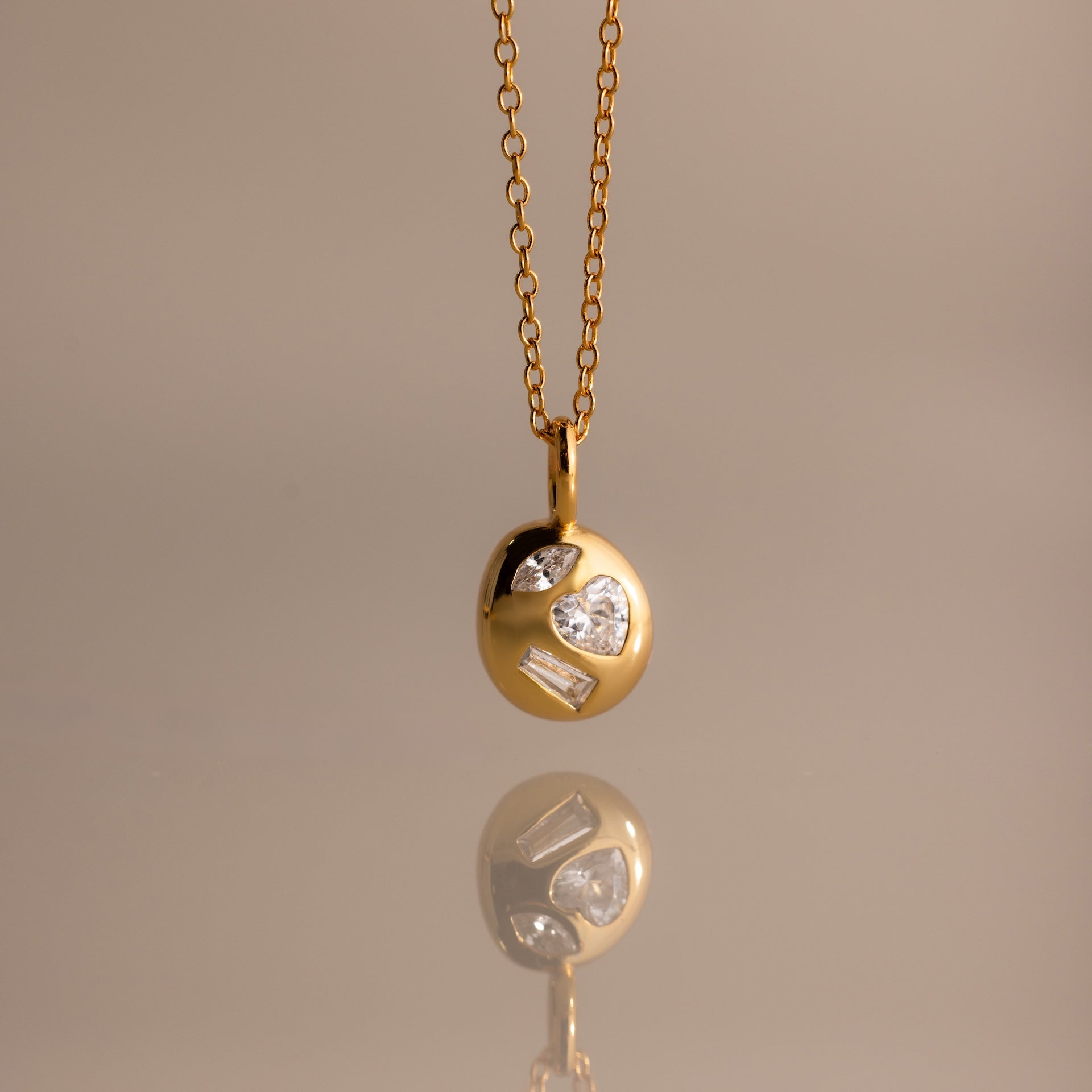 Mixed Birthstone Capsule Necklace