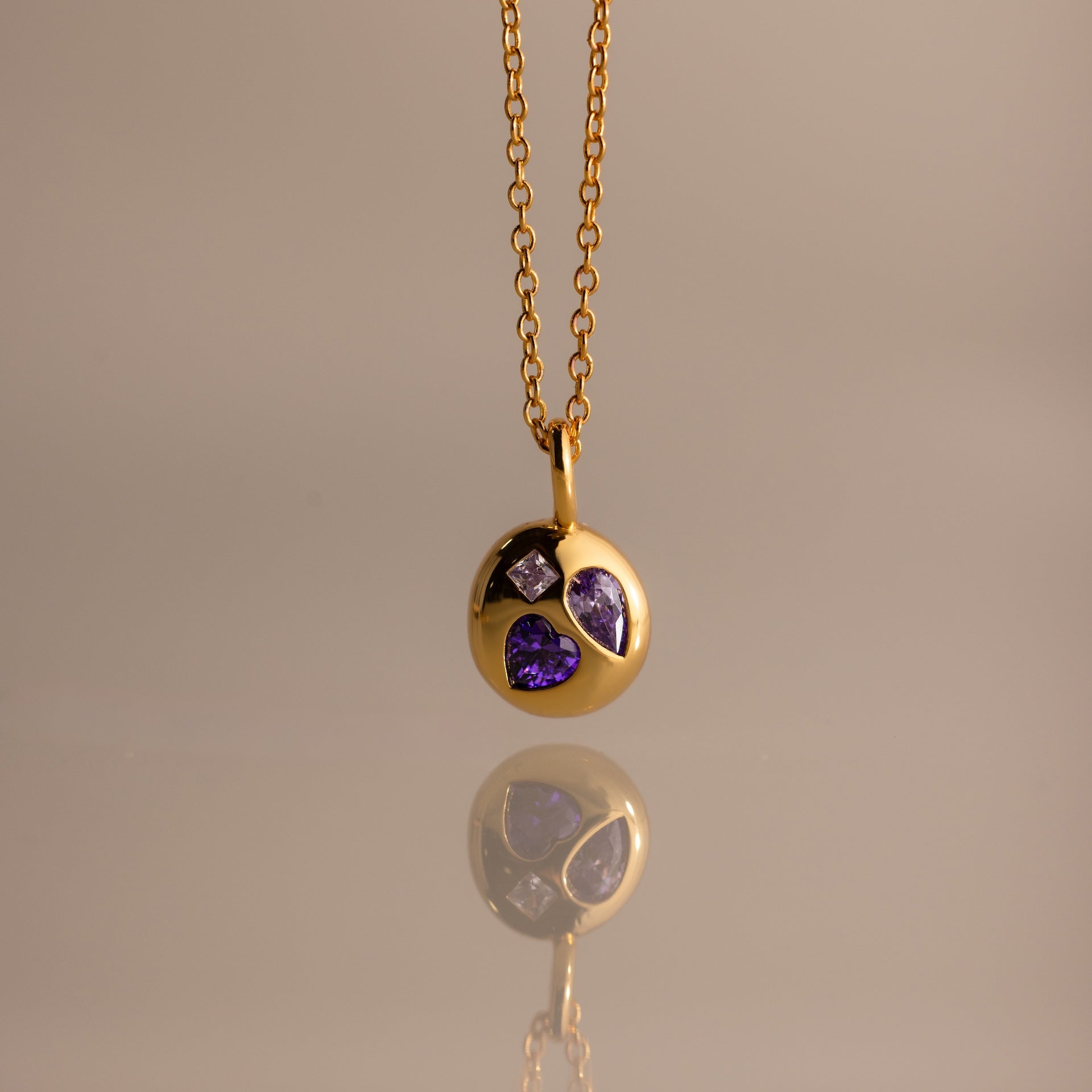 Mixed Birthstone Capsule Necklace